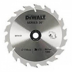 Пиляльний диск DeWALT DT1089 165 мм кут заточування 18 градусів 18 зубів карбідний сплав Пиляльний диск DeWALT DT1089 165 мм кут заточування 18 градусів 18 зубів карбідний сплав