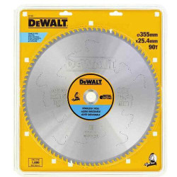 Диск пилковий DeWALT DT1922 METAL CUTTING 355 мм 90 зубів для нержавіючої сталі 10 градусів Диск пилковий DeWALT DT1922 METAL CUTTING 355 мм 90 зубів для нержавіючої сталі 10 градусів
