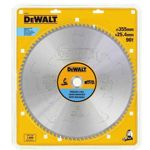 Диск пилковий DeWALT DT1922 METAL CUTTING 355 мм 90 зубів для нержавіючої сталі 10 градусів