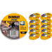 Набір кругів відрізних DeWALT DT43972 125 мм товщина 1 мм 10 шт для нержавіючої сталі та листового металу