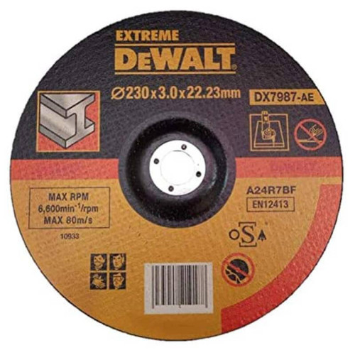 Круг відрізний DeWALT DX7987 230 мм товщина 3 мм посадкове 22.23 мм для чорного та кольорового металу