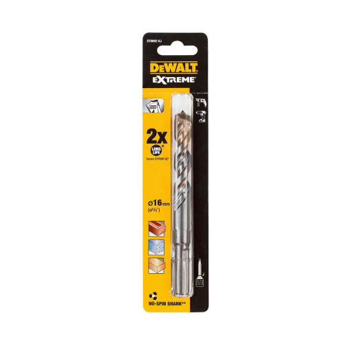 Свердло по бетону DeWALT DT6692 діаметр 16 мм довжина 150 мм загартована сталь фрезерований хвостовик
