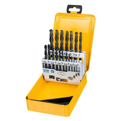 Набір свердел по металу DeWALT DT5913 19 шт спіральні HSS-R металева касета діаметри 1-10 мм Набір свердел по металу DeWALT DT5913 19 шт спіральні HSS-R металева касета діаметри 1-10 мм