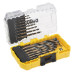 Набір свердел DeWALT DT70729 23 шт HSS-G пластиковий кейс ToughCase BLACK&GOLD фрезерований хвостовик 3 фаски