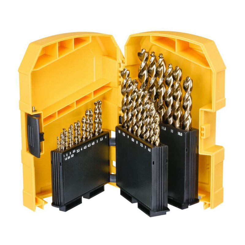 Набір свердел по металу DeWALT DT7926 29 шт. HSS-G пластиковий бокс діаметр 1-13 мм серія EXTREME 2