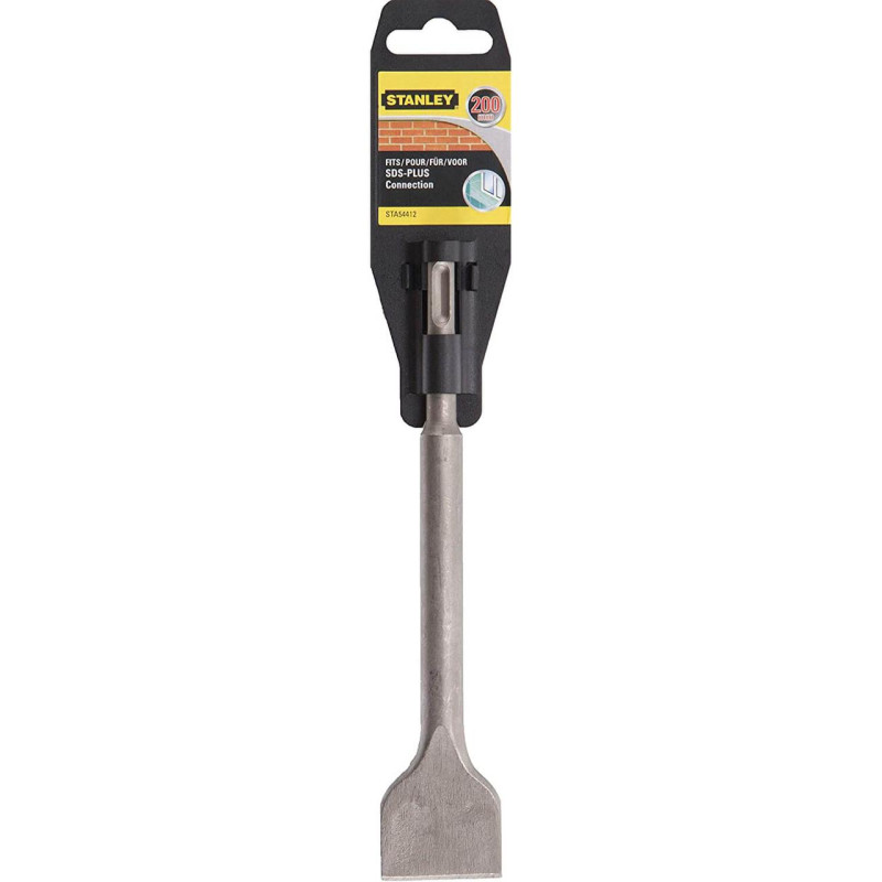 Зубило STANLEY STA54412 плоске 200 мм ширина 40 мм ергономічна форма для штроблення