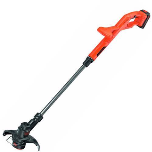 Тример акумуляторний BLACK+DECKER ST182320 18 В вага 3.5 кг ширина косіння 25 см щітковий двигун 9000 об/хв