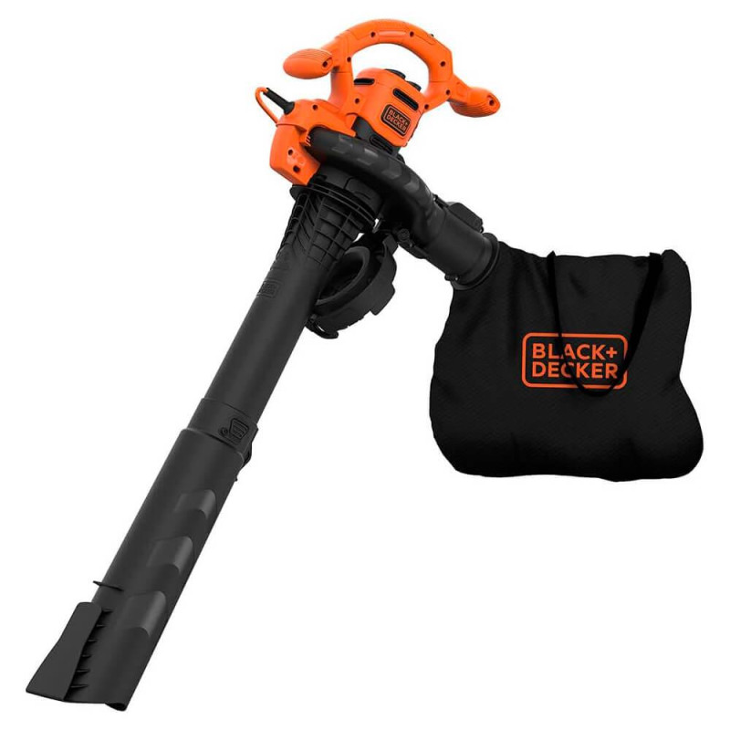 Садовий пилосос BLACK+DECKER BEBLV260 потужність 2.6 кВт вага 4 кг швидкість повітря 315 км/год подрібнювач 16:1