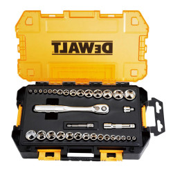 Набір головок DeWALT DWMT45034-0 34 предмети кована сталь хромоване покриття в кейсі Набір головок DeWALT DWMT45034-0 34 предмети кована сталь хромоване покриття в кейсі