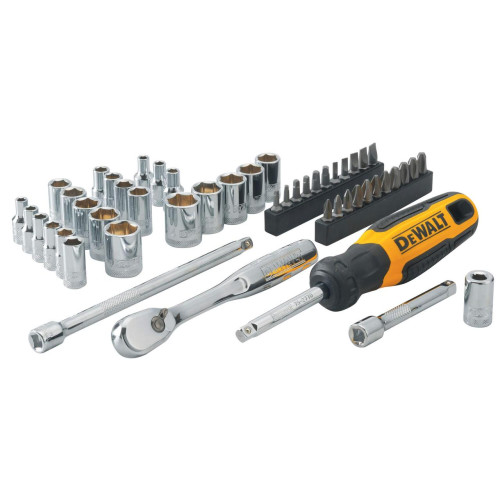 Набір головок та біт 1/4 DeWALT DWMT81610-0 50 предметів кована сталь хромоване покриття храповий механізм