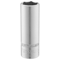 Головка 1/4 STANLEY FMMT17964-0 12 мм шестигранна висока метрична MaxiDrive для болтів та гайок Головка 1/4 STANLEY FMMT17964-0 12 мм шестигранна висока метрична MaxiDrive для болтів та гайок