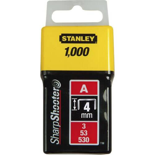 Скоби тип А STANLEY 1-TRA202T висотою 4 мм для степлера Light Duty упаковка 1000 шт нові