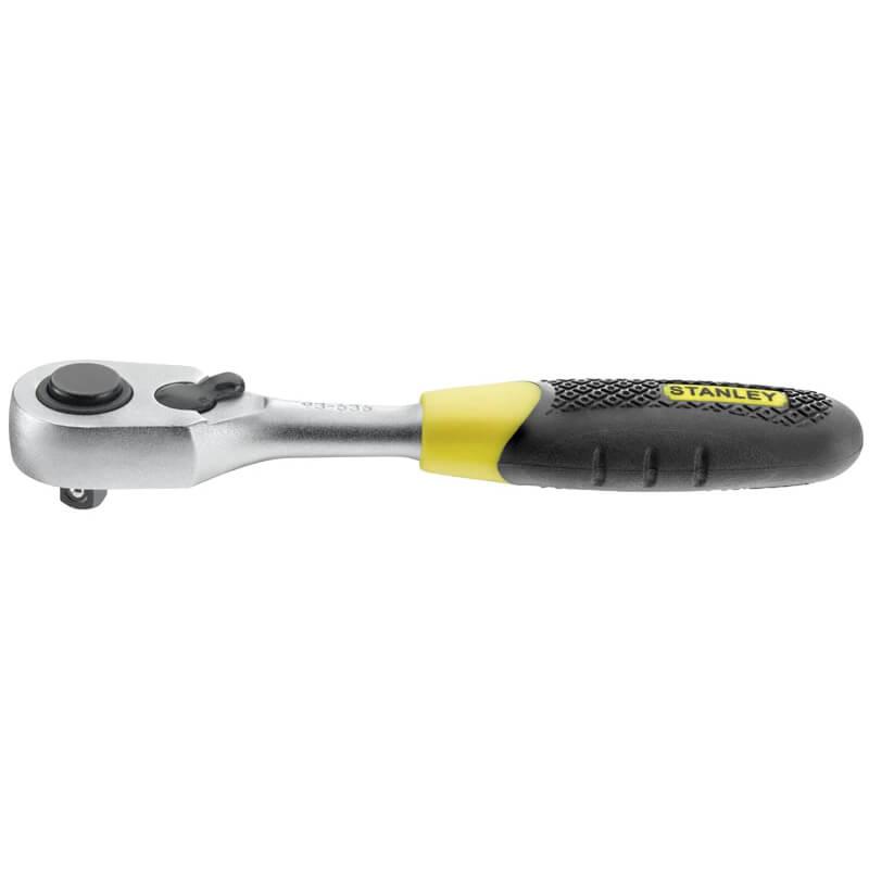 Руків’я 3-х позиційне STANLEY STMT82663-0 довжина 144 мм під голівки 1/4 хромове покриття 72 зубці