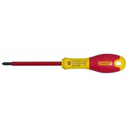 Викрутка електрика STANLEY FatMax VDE 1000V ізольована Pz1 100 мм сталь в ізоляції для професійного використання Викрутка електрика STANLEY FatMax VDE 1000V ізольована Pz1 100 мм сталь в ізоляції для професійного використання