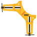 Струбцина кутова DeWALT DWHT83840-0 75 мм глибина 15 мм гвинтові зусилля стяжки 91 кг міцна дюралюмінієва конструкція