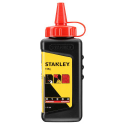 Порошок меловой STANLEY 1-47-404 червоного кольору 115 г водостійкий незмивний для зовнішніх робіт Порошок меловой STANLEY 1-47-404 червоного кольору 115 г водостійкий незмивний для зовнішніх робіт