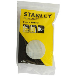 Термоклей DualTemp STANLEY 1-GS10DT діаметр 7 мм довжина 100 мм 24 штуки двотемпературний Термоклей DualTemp STANLEY 1-GS10DT діаметр 7 мм довжина 100 мм 24 штуки двотемпературний
