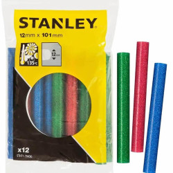 Термоклей STANLEY 100мм 11.3мм низькотемпературний червоний зелений синій для клейових пістолетів 12 штук Термоклей STANLEY 100мм 11.3мм низькотемпературний червоний зелений синій для клейових пістолетів 12 штук