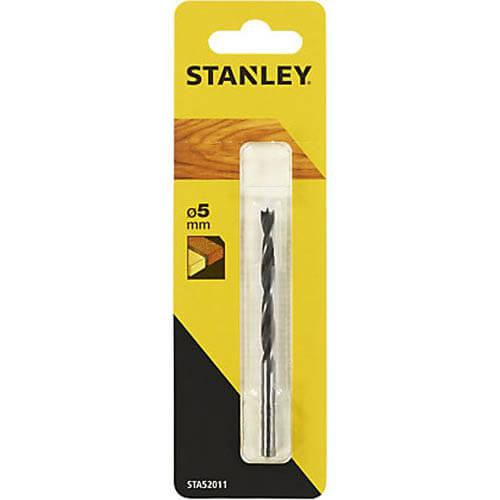 Свердло по деревині STANLEY STA52011 діаметр 5 мм довжина 90 мм циліндричний хвостовик з хромо ванадієвої сталі