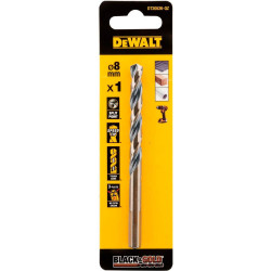 Свердло по металу DeWALT DT20526 BLACK&GOLD діаметр 8.0 мм довжина 117 мм SPEED TIP спіральне
