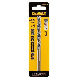 Свердло по металу Black & Gold DeWALT DT20529 діаметр 9.5 мм довжина 125 мм спіральне фрезерований хвостовик