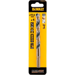 Свердло по металу DeWALT DT20533 11.5 мм довжина 142 мм фрезерований хвостовик спіральне BLACK&GOLD Свердло по металу DeWALT DT20533 11.5 мм довжина 142 мм фрезерований хвостовик спіральне BLACK&GOLD