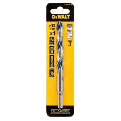 Свердло по металлу DeWALT DT20536 Black & Gold диаметр 13 мм длина 151 мм швидкорізальна сталь Свердло по металлу DeWALT DT20536 Black & Gold диаметр 13 мм длина 151 мм швидкорізальна сталь