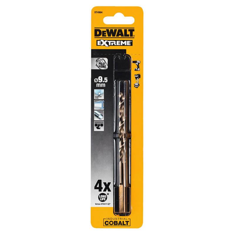 Свердло для металу DeWALT DT4964 9.5 мм спиральне довжина 125 мм золоте оксидне покриття