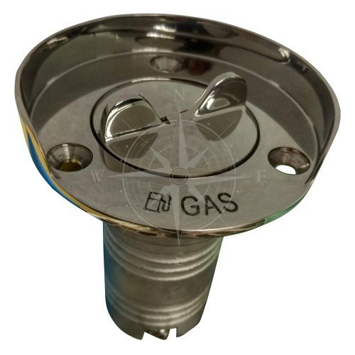 Штуцер бака GAS Attwood 38 мм нержавіюча сталь AISI 316 захисний кожух на ланцюгу для човна і катера