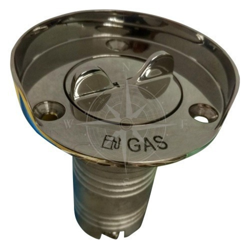 Штуцер бака GAS Attwood 38 мм нержавіюча сталь AISI 316 захисний кожух на ланцюгу для човна і катера