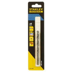 Свердло для металу STANLEY FATMAX STA51088 діаметр 8 мм довжина 117 мм HSS-CNC центруюче острие висока швидкість сверління Свердло для металу STANLEY FATMAX STA51088 діаметр 8 мм довжина 117 мм HSS-CNC центруюче острие висока швидкість сверління