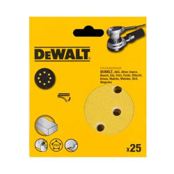 Шліфувальний аркуш DeWALT DT3115XM діаметр 125 мм зерно 120 для ексцентрикових шліфувальних машин 25 шт. в упаковці Шліфувальний аркуш DeWALT DT3115XM діаметр 125 мм зерно 120 для ексцентрикових шліфувальних машин 25 шт. в упаковці