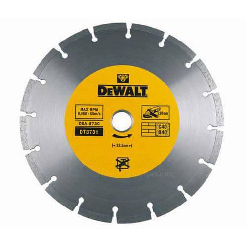 Диск алмазний DeWALT DT3711 125 мм 2.2 мм висота сегментов 7 мм для резки будівельних блоков и бетона
