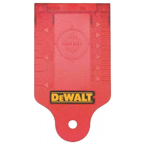 Мішень-променевловлювач DeWALT DE0730 для червоних лазерів легкий пластик магнітна основа