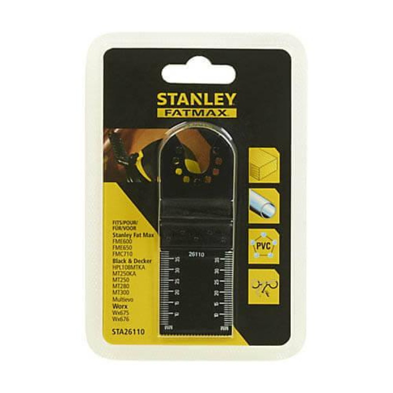 Заглибне пиляне полотно STANLEY STA26110 40 мм 32 мм для резки металлу та деревини