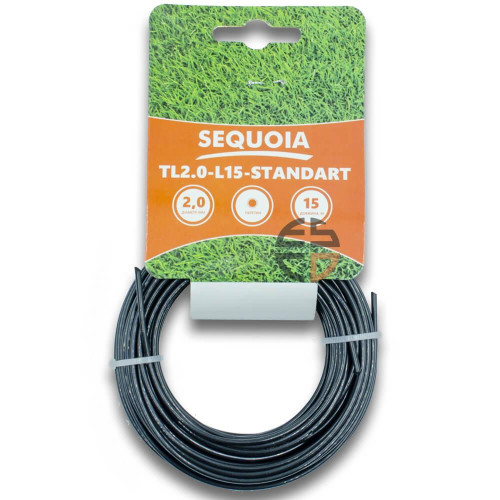 Косильна жилка SEQUOIA TL2.0-L15-Standart діаметр 2.0 мм довжина 15 м висока міцність еластичність