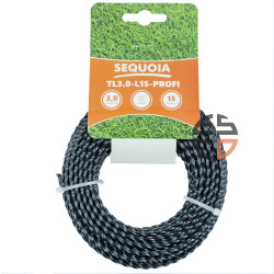 Косильна жилка SEQUOIA TL3.0-L15-Profi діаметр 3.0 мм довжина 15 м квадратне січення висока зносостійкість Косильна жилка SEQUOIA TL3.0-L15-Profi діаметр 3.0 мм довжина 15 м квадратне січення висока зносостійкість