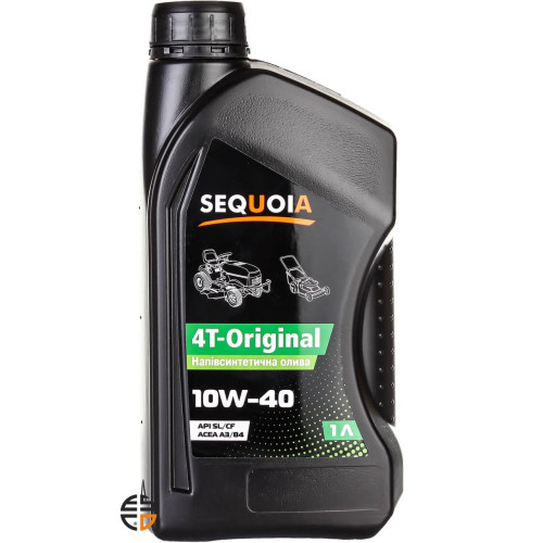 Олива моторна SEQUOIA 4T-Original 10W40 напівсинтетична 1 л для бензинових та дизельних двигунів з високою термічною стабільністю