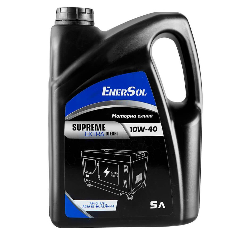 Масло моторне EnerSol Supreme-ExtraDiesel 10W-40 напівсинтетичне 5 л високоякісне для дизельних двигунів