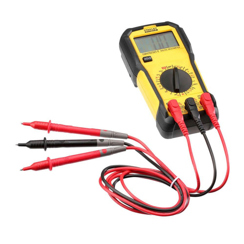 Мультиметр STANLEY FMHT82565-0 цифровий CAT III 600В LCD тестер акумулятора до 10А