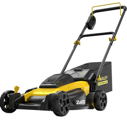 Газонокосарка акумуляторна STANLEY FATMAX SFMCMW2651M безщіткова 2 АКБ Li-Ion V20 ширина косіння 51 см