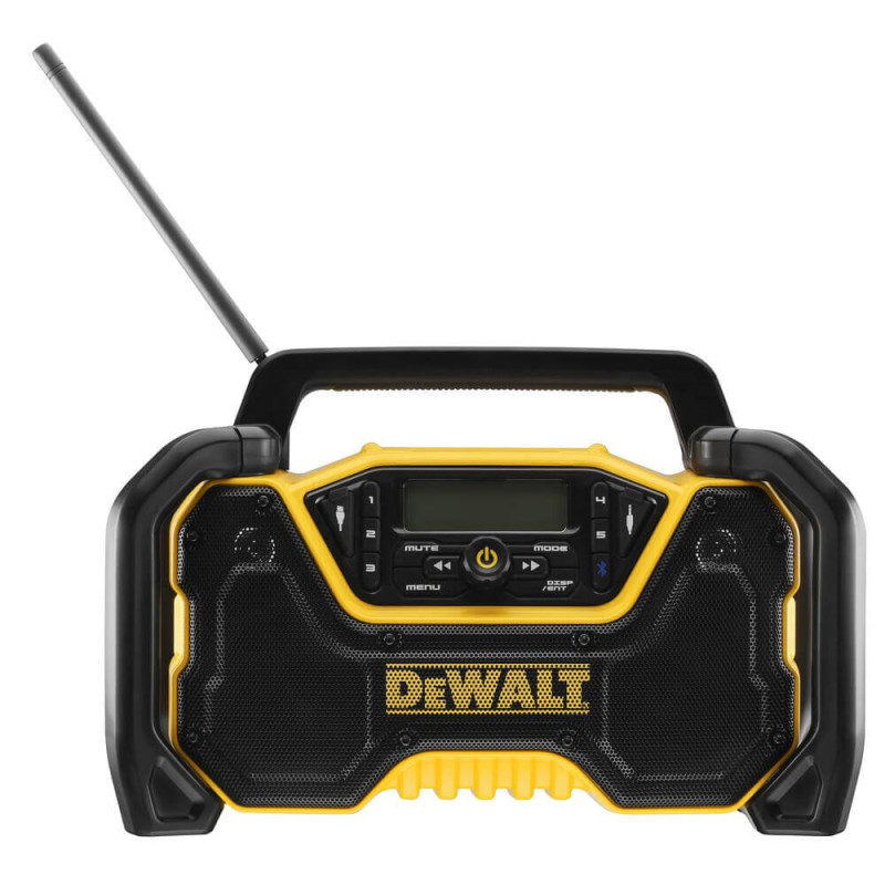Зарядний пристрій-радіоприймач DeWALT DCR029 220 В акумулятори DeWALT XR вага 3.53 кг Bluetooth DAB FM Stereo