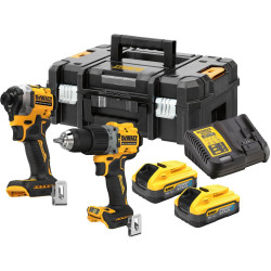 Набір інструментів DeWALT DCK2050H2T безщітковий 18V XR Li-lon 5 Ач вага 10 кг у компактному дизайні Набір інструментів DeWALT DCK2050H2T безщітковий 18V XR Li-lon 5 Ач вага 10 кг у компактному дизайні