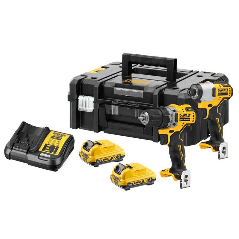 Набір інструментів DeWALT DCK2110L2T безщітковий акумулятор 12 В вага 5.1 кг 2 швидкості