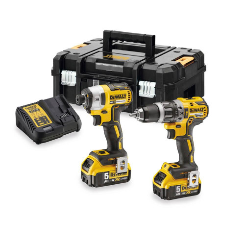 Набір інструментів DeWALT DCK266P2T 18В XR Li-Ion безщітковий двигун вага 6.76 кг 2-х швидкісний редуктор