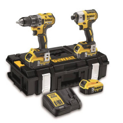 Набір інструментів DeWALT DCK266P3 з безщітковим двигуном акумулятор 18 В 5 Аг вага 8.29 кг 3 роки гарантії Набір інструментів DeWALT DCK266P3 з безщітковим двигуном акумулятор 18 В 5 Аг вага 8.29 кг 3 роки гарантії
