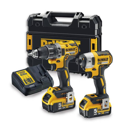 Набір інструментів безщіткових DeWALT DCK268P2T 18 В акумуляторна система 5 Аг вага 6.61 кг