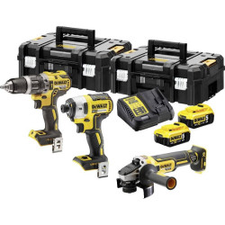 Набір інструментів DeWALT DCK384P2T безщітковий 3 в 1 акумулятор 18 В ємність 5 Аг вага 9.7 кг Набір інструментів DeWALT DCK384P2T безщітковий 3 в 1 акумулятор 18 В ємність 5 Аг вага 9.7 кг