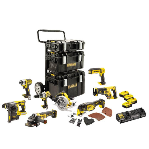 Набір інструментів DeWALT DCK853P4 безщітковий 18 В акумулятор 5 Аг 8 штук для професіоналів та майстрів