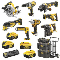 Набір інструментів DeWALT DCK856P4 18 В ємність акумулятора 5 Аг безщіткові двигуни 8 інструментів 43.5 кг Набір інструментів DeWALT DCK856P4 18 В ємність акумулятора 5 Аг безщіткові двигуни 8 інструментів 43.5 кг
